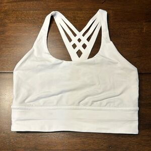Lululemon White Longline Sorts Bra